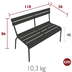 BANC À DOSSIER 2/3 PLACES