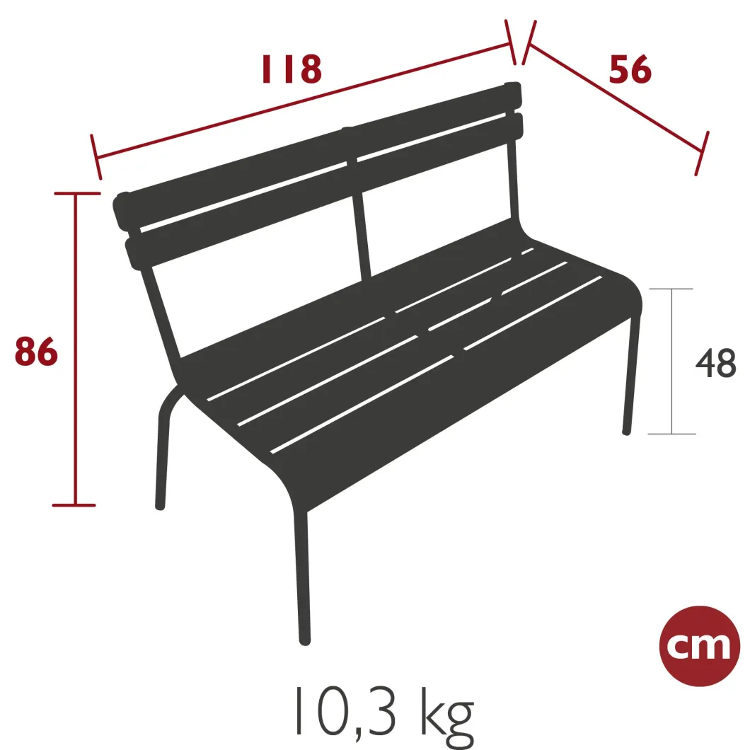 BANC À DOSSIER 2/3 PLACES
