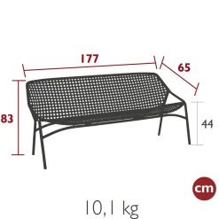 BANQUETTE XL 3 PLACES