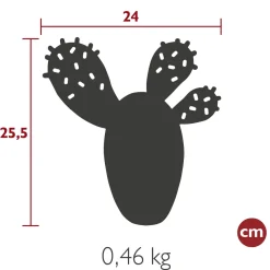 DESSOUS DE PLAT CACTUS 25.5 X 24 CM