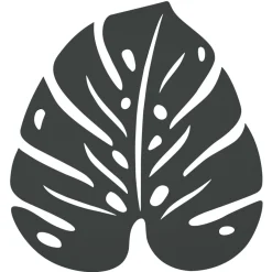 DESSOUS DE PLAT MONSTERA 24 X 22 CM