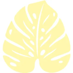 DESSOUS DE PLAT MONSTERA 24 X 22 CM