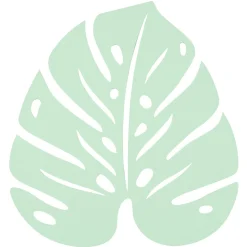 DESSOUS DE PLAT MONSTERA 24 X 22 CM