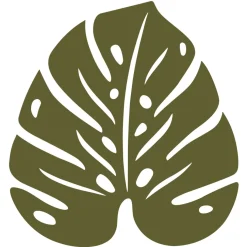 DESSOUS DE PLAT MONSTERA 24 X 22 CM