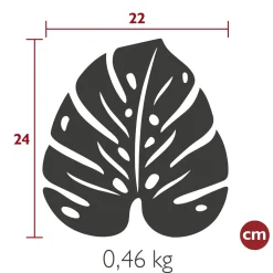 DESSOUS DE PLAT MONSTERA 24 X 22 CM