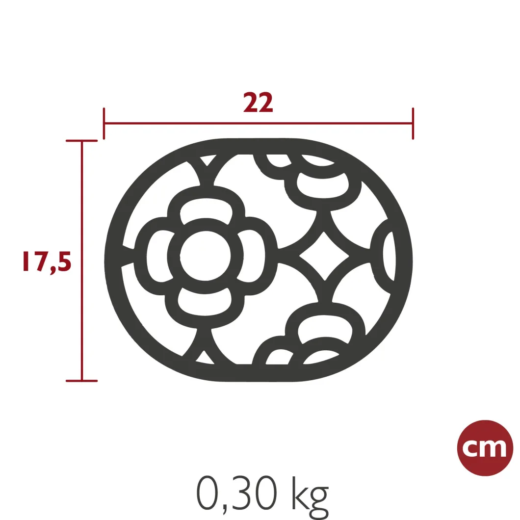 DESSOUS DE PLAT 22 x 17.5 CM