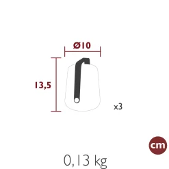 LOT DE 3 LAMPES H.12 CM