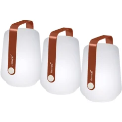 LOT DE 3 LAMPES H.12 CM