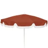 PARASOL Ø250 CM FINITION BAVOLET ET FRANGE BLANCHE