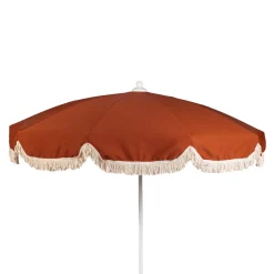 PARASOL Ø250 CM FINITION BAVOLET ET FRANGE COULEUR
