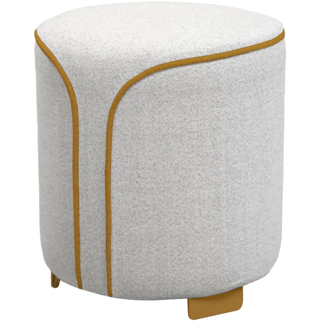 POUF ROND MOUCHETÉ