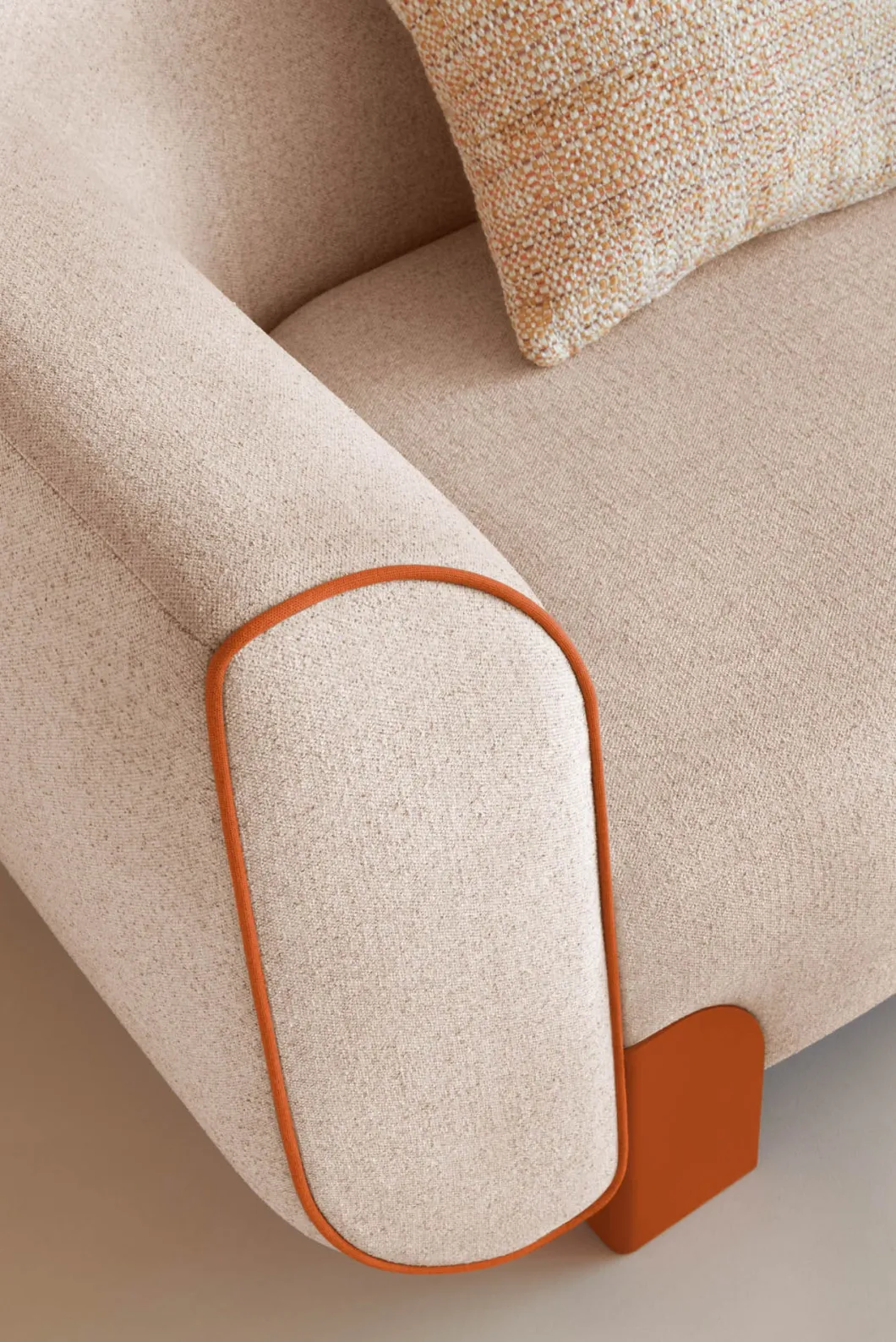 POUF ROND MOUCHETÉ