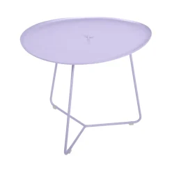 TABLE BASSE OVALE 55 X 44.5 CM, PLATEAU AMOVIBLE