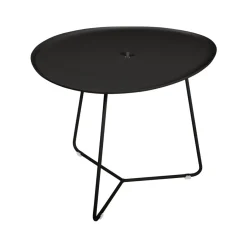 TABLE BASSE OVALE 55 X 44.5 CM, PLATEAU AMOVIBLE