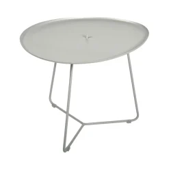 TABLE BASSE OVALE 55 X 44.5 CM, PLATEAU AMOVIBLE
