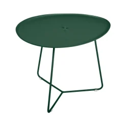 TABLE BASSE OVALE 55 X 44.5 CM, PLATEAU AMOVIBLE