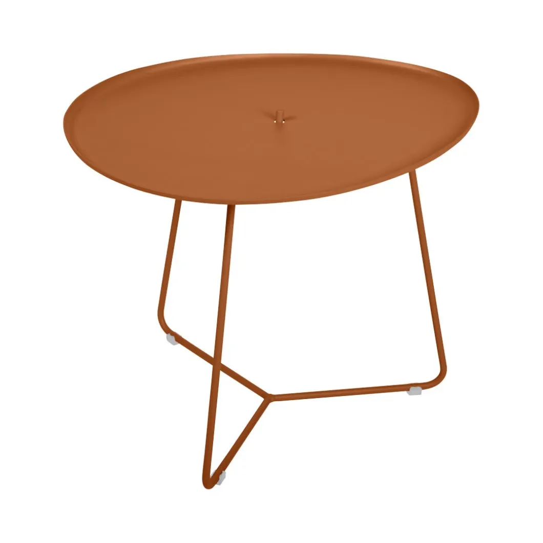 TABLE BASSE OVALE 55 X 44.5 CM, PLATEAU AMOVIBLE