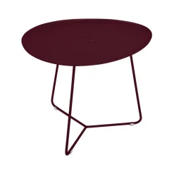 TABLE BASSE OVALE 55 X 44.5 CM, PLATEAU AMOVIBLE