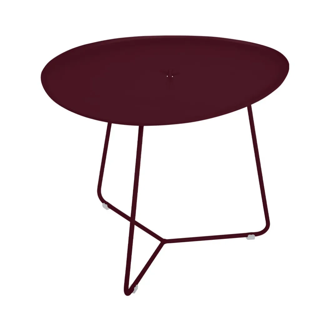 TABLE BASSE OVALE 55 X 44.5 CM, PLATEAU AMOVIBLE