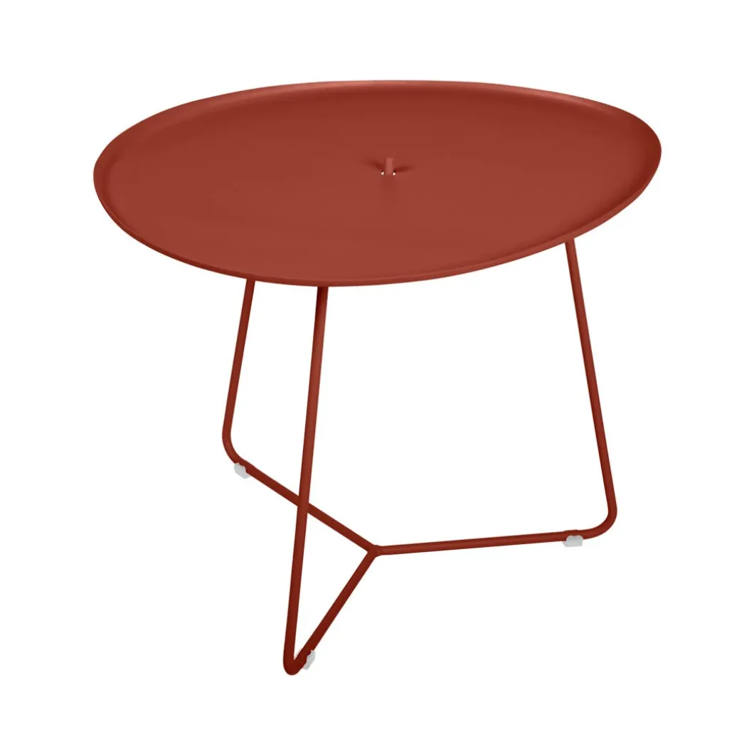 TABLE BASSE OVALE 55 X 44.5 CM, PLATEAU AMOVIBLE