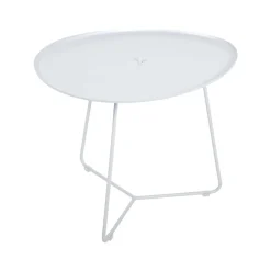 TABLE BASSE OVALE 55 X 44.5 CM, PLATEAU AMOVIBLE