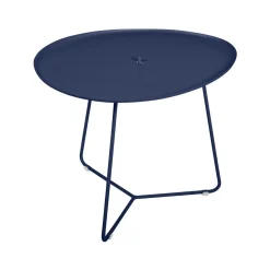 TABLE BASSE OVALE 55 X 44.5 CM, PLATEAU AMOVIBLE
