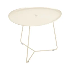 TABLE BASSE OVALE 55 X 44.5 CM, PLATEAU AMOVIBLE