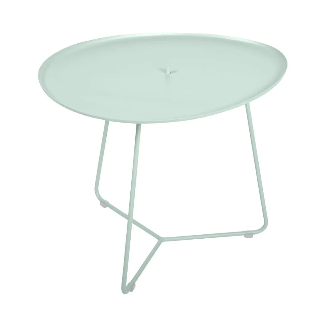 TABLE BASSE OVALE 55 X 44.5 CM, PLATEAU AMOVIBLE