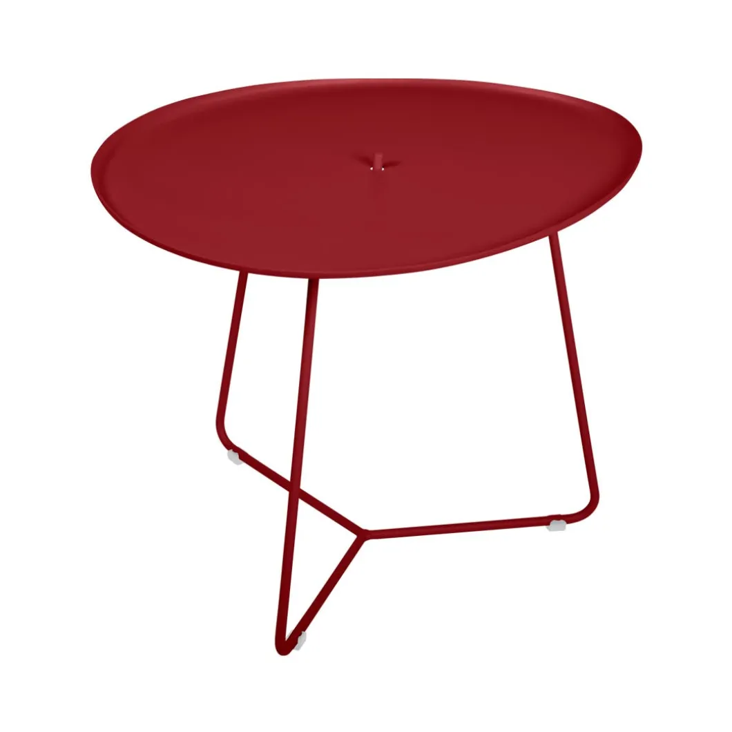 TABLE BASSE OVALE 55 X 44.5 CM, PLATEAU AMOVIBLE
