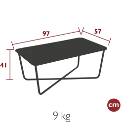 TABLE BASSE 97 X 57 CM