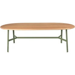 TABLE CHÊNE OVALE 220 X 95 CM