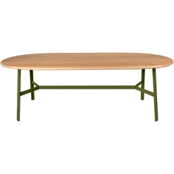 TABLE CHÊNE OVALE 220 X 95 CM