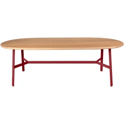 TABLE CHÊNE OVALE 220 X 95 CM