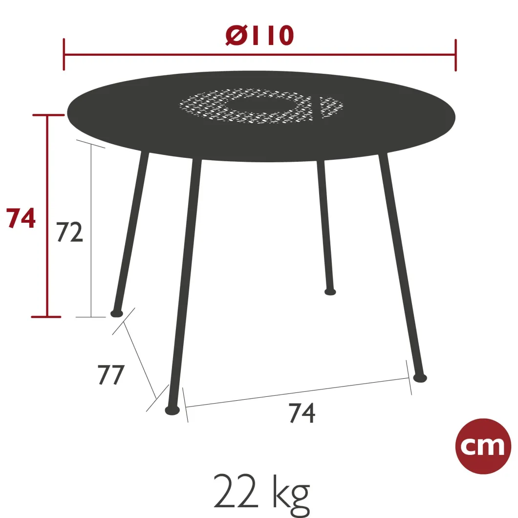 TABLE Ø 110 CM