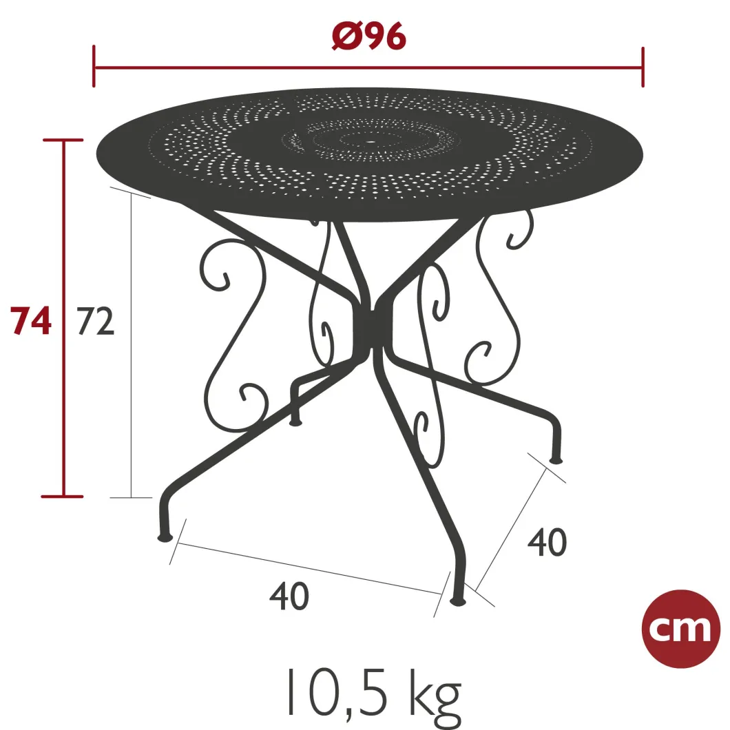 TABLE Ø 96 CM