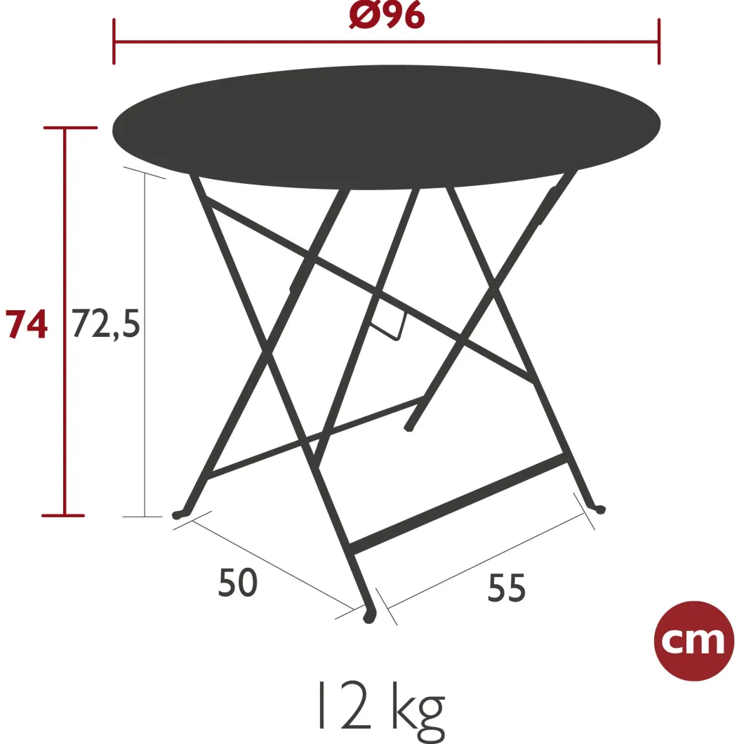TABLE Ø 96 CM
