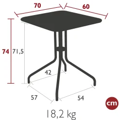 TABLE 60 X 70 CM