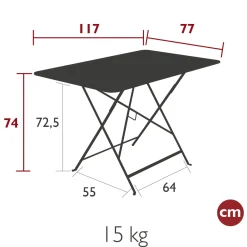 TABLE 117 X 77 CM