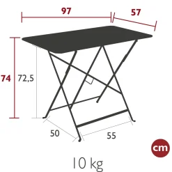 TABLE 97 X 57 CM
