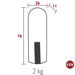 VASE CYLINDRIQUE H 76 CM